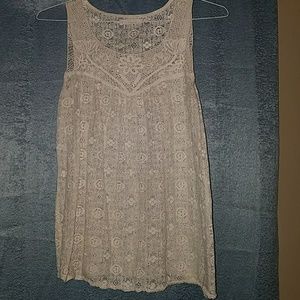 Tulle sleeveless top